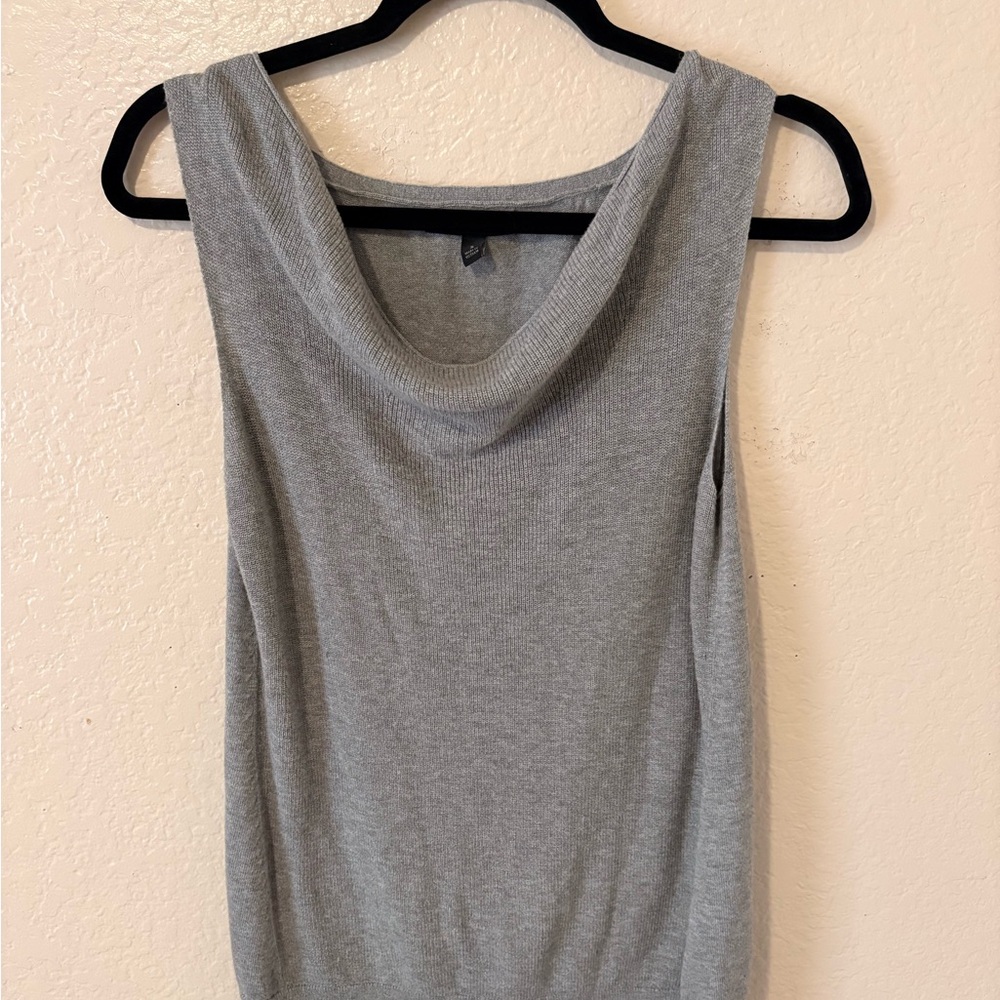 Banana Republic Gray Cowl Neck Tank Top